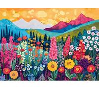 ZYHDK - Puzzles De 2000 Pièces - Art Photos - Cadeaux - Colorful Abstract Landscape Illustrations - Jouets De Défi Personnalisés pour Adultes - Décoration Intérieure - Hj177Mb