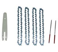 Zyhhlxh Guide-chaîne de tronçonneuse 6 pouces et chaîne scie 36 maillons d'entraînement 1/4''P for électrique sans balais, rechange for coupe-bois wda.