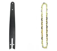 Zyhhlxh Guide-chaîne de tronçonneuse 8 pouces et ensemble chaîne scie, maillon d'entraînement 45, électrique 1/4''P for sans balais, coupe-bois, rechange wda.