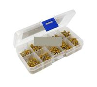 Zyhhlxh Lot de 500 condensateurs céramiques multicouches 50 V, 10 valeurs, pièces, 0,1 uf-10 uf (104~106), kit assorti avec boîte rangement, capacimètres wta.