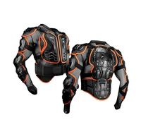 ZYHJZ Veste de Protection pour Moto, Armure intégrale, équipement de Protection pour Moto Tout-Terrain, équipement de sécurité pour VTT, Armure Montante, Armure de Motocross, Orange-M