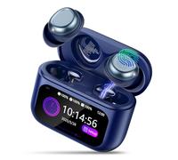 ZYHKON Ecouteurs Bluetooth Sans Fil, Mini Écouteurs de Sommeil avec Écran Tactile, HiFi Stéréo Casque Bluetooth 5.4 Appels Clairs, IP7 Étanche Écouteurs Intra-Auriculaires pour Dormir Sur le Côté Bleu