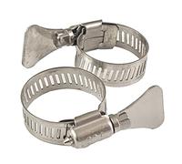 ZYHNYTAO Collier de serrage à la main en acier inoxydable 304 pour tuyau d'eau, collier de serrage fixe, 105-127 mm (2 pièces)