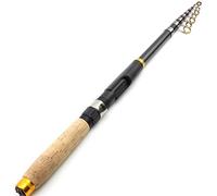 ZYHWY 3.6m3.02.7m2.4m Tige de pêche compacte ultra-légère, canne à pêche télescopique de carbone, tige de carpe, truite de poche de voyage truite tige de la tige de mer, poids d'appât 10-60g ZYHWY