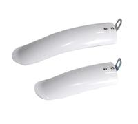 ZYIHNIRB 1 Paire Garde-Boue lo Protection Contre La Boue Avant et Arrière Accessoires Roue Plastique Incassable Bloc Plaque Installation Facile Adapté Aux, Blanc 14 Pouces