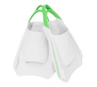 ZYIHNIRB 2 Paires de Palmes D'entraînement de Natation, Accessoires Antidérapants en Silicone, Palmes Courtes pour Débutants en Plongée en Extérieur, M White