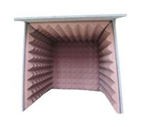 ZYIHNIRB Cabine Insonorisée Portable, Cabine de Bureau Cubique, Cabine D'enregistrement, Bonnette Anti-bruit Amovible En Polyester, pour La Réduction, Violet Intérieur