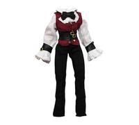 ZYIHNIRB Ensemble Chemise à Manches Longues, Pantalon et Mini-corset avec Ceinture pour Figurines Articulées de 15 Cm (échelle 1/12)