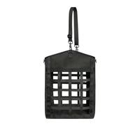 ZYIHNIRB Filet à Foin pour Chevaux, Sac à Foin, Sac à Fourrage, Sac Suspendu en Nylon avec Une Grande Ouverture et Une Conception Pliable pour L'écurie, Le, Noir