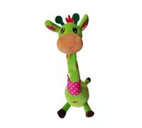 ZYIHNIRB Giraffe Dansante Jouet Parlante Peluche Musicale Répétition Voix Enregistrement Volume Réglable Mou Toucher Léger pour Petits Enfants Adapté Aux Fêtes, Vert