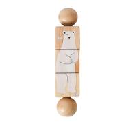 ZYIHNIRB Jouet Puzzle Rotatif Enfant Jeu en Bois Assemblage Dextérité Cognition Formes Manipulation Différentes Figures Prise en Main Convient pour Apprentissa, Style D