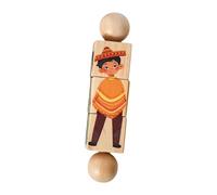ZYIHNIRB Jouet Puzzle Rotatif Enfant Jeu en Bois Assemblage Dextérité Cognition Formes Manipulation Différentes Figures Prise en Main Convient pour Apprentissa, Style A