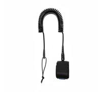 ZYIHNIRB Laisse de Paddleboard Équipée d'un Câble à Mémoire de Forme Inoxydable Manchon Cheville Ergonomique Espace pour daptée aux Paddle Activités Nautiques Aventures Extérieures, Noir