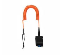 ZYIHNIRB Laisse de Paddleboard Équipée d'un Câble à Mémoire de Forme Inoxydable Manchon Cheville Ergonomique Espace pour daptée aux Paddle Activités Nautiques Aventures Extérieures, Orange
