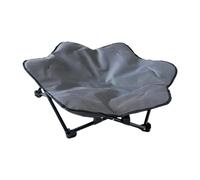 ZYIHNIRB Lit Pliant surélevé pour Chien avec Coussin Amovible en Tissu Oxford Imperméable et Respirant et Cadre Pliant Léger, Idéal pour Le Jardin, Gray M