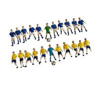 ZYIHNIRB Lot de 22 Figurines Miniatures de Footballeurs, Accessoires pour Dioramas, Photos, Mini-footballeurs, pour Scènes Miniatures