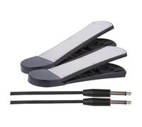 ZYIHNIRB Pédale de Grosse Caisse électronique, Accessoire de Batterie Enroulable, En Métal PP, Antidérapante et Robuste, Compatible avec Les Câbles, 2 Pièces