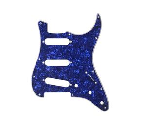 ZYIHNIRB Pickguard Guitare Prépercé Plaque de Protection Accessoire Trou Micro Remplacement Facile Adapté à l'Apprentissage Concert Usage Quotidien Collection, Bleu, Devant