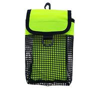 ZYIHNIRB Pochette Filet pour Dévidoir de Plongée, Sac Filet, Conteneur de Rangement pour Accessoires de Plongée, Porte-bouée de Marquage avec Clip Pivotant Rob, Jaune Fluo, comme Décrit