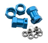 ZYIHNIRB RC Car Hex Hub Adapter pour Jante de Véhicule Télécommandé Connecteur Hexagonal avec Broches et Vis Aluminium Maintien Renforcé Installation Simplifié, Bleu