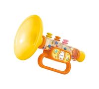 ZYIHNIRB Trompette Jouet pour Bébés et Jeunes Enfants, Coffret Musical pour Anniversaires, Petit Haut-Parleur Cadeau avec Motif Animal, Jaune