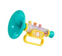 ZYIHNIRB Trompette Jouet pour Bébés et Jeunes Enfants, Coffret Musical pour Anniversaires, Petit Haut-Parleur Cadeau avec Motif Animal, Bleu