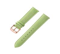zyimodl 12-24mm Bracelet de montre en cuir de vache souple et flexible, couleurs vives, grain de litchi, avec barre à ressort à dégagement rapide, 18mm