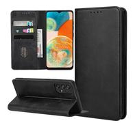 ZYIMOU Coque pour Samsung Galaxy A23 5G, Housse en Cuir PU Flip Pochette Portefeuille Étui avec Emplacement Carte Samsung A23 5G Coque Magnétique Antichoc, Noir