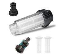 Zyiphor Filtre à Eau 3/4 Pouce pour Nettoyeur Haute Pression, Kit avec Insert de Filtre, Raccords Rapides et Cartouches de Rechange, Compatible Tuyau Arrosage, Pompe de Jardin, Caravane