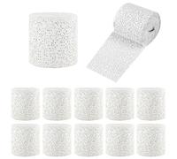 Zyiphor Lot de 12 Rouleaux Bande de Plâtre 5cm x 2,7m Bandes Plâtrées en Tissu Séchage Rapide pour Moulage Travaux Manuels, Modélisme, Moulage du Ventre de Grossesse