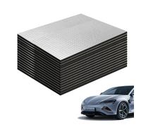 Zyiphor Lot de 15 Isolant Thermique Voiture 250 x 180 x 5mm Isolant Phonique Voiture Auto-Adhésif Tapis D'Isolation Phonique pour Étanche, Ignifuge, Moteur, Voiture, Porte, Fenetre