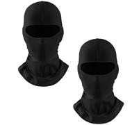 Zyiphor Lot de 2 Cagoule Moto Homme Femme Cagoule Moto Hiver Noires, Respirant Balaclava Maske Ski pour Moto, Cyclisme, Scooter, Escalade, Pêche (Noir/Unisexe)