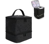 Zyiphor Rangement Vernis a Ongle Vernis Semi Permanent,Double Couche Rangement Onglerie pour 30 Flacons de Vernis à Ongles et Lampe à Ongles LED et De Technologie des