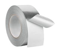 Zyiphor Scotch Aluminium Ruban Adhésif Aluminium Renforcé Ruban Adhesif Ruban D'aluminium de Réparation Scotch D'aluminium Isolant Thermique (50m)