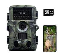 ZYJDGNNY Caméra de Chasse Wi-Fi 4K 60MP HD avec Vision Nocturne - Captures incroyables des animaux sauvages - Connexion Mobile sans fil - Étanche IP66