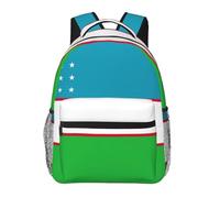 ZYJHYY Sac de sport décontracté avec motif drapeau de la République d'Ouzbékistan - Résistant à l'usure - Sac de travail de randonnée avec dos rembourré - Pour voyage, camping