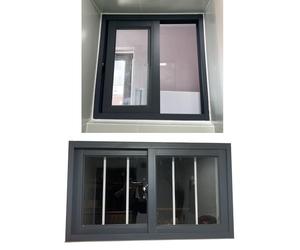 ZYJIX Fenêtre coulissante mobile pour sous-sol, 38,1 cm, 55,9 cm, 61 cm, 66 cm, 71,1 cm, 76,2 cm, 81,3 cm, 86,4 cm, 101,6 cm, petites fenêtres coulissantes horizontales avec verre trempé et écran