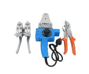 ZYJIX Kit de Soudure de Ceinture de PU 300C avec Ciseaux d'angle et luminaire pour Triangle Rond V-Belts Polyuréthane Tube Bandes en Plastique Easy Hot Melt Splicing