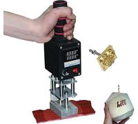 ZYJIX Outil d'estampage Chaud pour Le Cuir 500W numérique Fer à souder réglable 0-400C Machine de gaufrage de Feuille Portable idéal pour Le crênage de Marque DIY Artisanat Bois Plastique