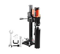 ZYJIX Perceuse à Noyau de Diamant de 7,5 Pouces 3200W Humide sèche électricité Concrète Rig 750 TR/Min Stand Qualité Industrielle Safe Embrayage Outil de Forage à Haut rendement