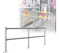 ZYJIX Porte pivotante en Acier Inoxydable à Sens Unique, Tourniquet d'étage Automatique de Fermeture à Ressort pour l'entrée de la bibliothèque de supermarché.