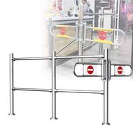 ZYJIX Porte pivotante en Acier Inoxydable à Sens Unique, Tourniquet d'étage Automatique de Fermeture à Ressort pour l'entrée de la bibliothèque de supermarché.