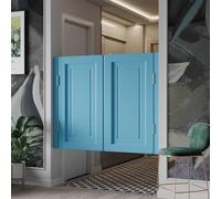 ZYJIX Retro Saloon Swinging Door Solid Wood Half Taille Porte avec carrans de Printemps Two Way Auto Close for Kitchen Pub Cafe Shop Restaurant Home Décor