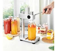ZYJIX Scellant manuel pour bouteilles en aluminium et en plastique, machine à sceller les gobelets réglables avec bouchon, pour brassage maison, soda, kombucha, jus et boissons à faire soi-même