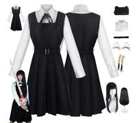 ZYJKGL Anime Asa Mitaka Cosplay Uniforme Chainsaw Man Costume Ensemble complet avec perruque - Fête d'Halloween et Conventions Anime Ensemble complet Outfit Adultes