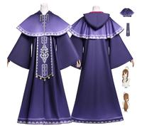 ZYJKGL Anime Moncia Everett La Robe Magique Cosplay Uniforme The Secret Of Silent Witch Costume Ensemble Complet Avec Perruque - Fête D'Halloween Et Conventions Anime Ensemble Complet Outfit Adultes