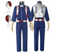 ZYJKGL Anime Shoto Todoroki Cosplay Uniforme MHA Costume Ensemble complet avec perruque - Fête d'Halloween et Conventions Anime Ensemble complet Outfit Adultes