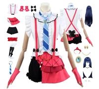 ZYJKGL Anime Umi Sonoda Cosplay Uniforme Lovelive Costume Ensemble complet avec perruque - Fête d'Halloween et Conventions Anime Ensemble complet Outfit Adultes