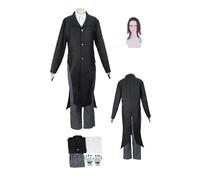 ZYJKGL Cosplay Uniforme Anime De'mon Sla'yer Enmu Cosplay Costume Ensemble complet avec Perruque - Fête d'Halloween et Conventions Anime Ensemble complet tenue pour les femmes Adultes