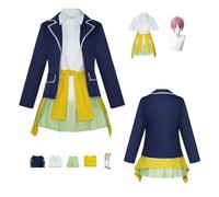 ZYJKGL Cosplay Uniforme Anime The Quintessential Quintuplets Nakano Ichika Cosplay Costume Ensemble complet - Fête d'Halloween et Conventions Anime Ensemble complet Outfit Adultes